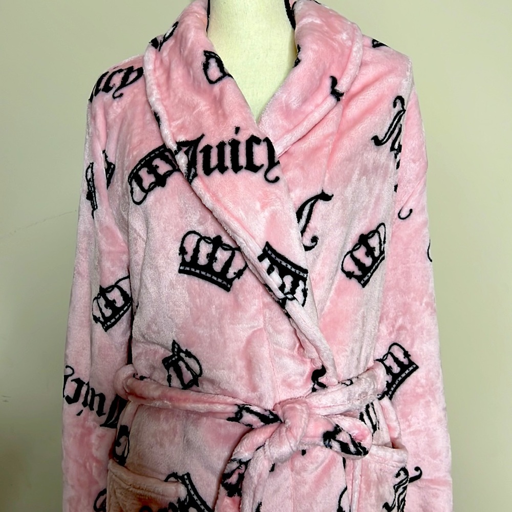 👑👸NWT Juicy Couture Plush Robe - Picture 4 of 6